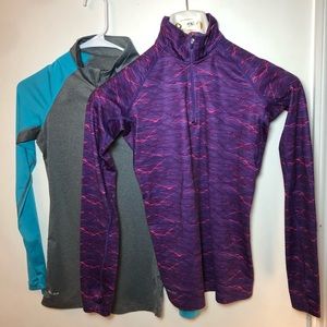 Nike XS Dri-fit half zip pull overs